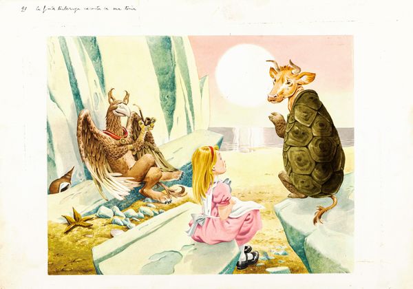 Tony Wolf (Antonio Lupatelli) : Alice nel Paese delle Meraviglie  - Asta Fairy Tales / Illustrazioni Originali - Associazione Nazionale - Case d'Asta italiane