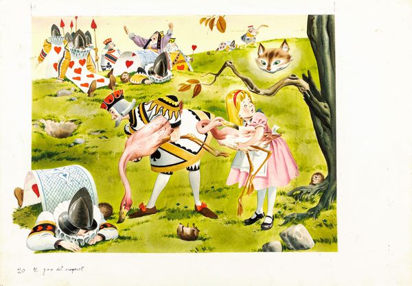 Tony Wolf (Antonio Lupatelli) : Alice nel Paese delle Meraviglie  - Asta Fairy Tales / Illustrazioni Originali - Associazione Nazionale - Case d'Asta italiane