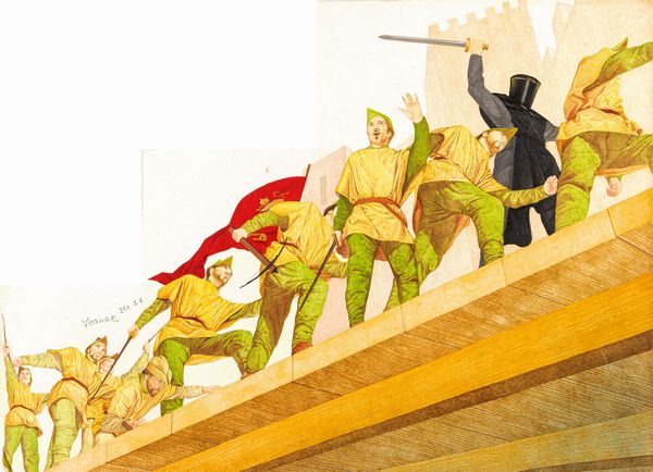 Federico Santin : Ivanhoe  - Asta Fairy Tales / Illustrazioni Originali - Associazione Nazionale - Case d'Asta italiane