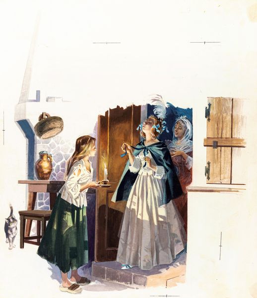 Michele (Angelo Bioletto) : Cenerentola  - Asta Fairy Tales / Illustrazioni Originali - Associazione Nazionale - Case d'Asta italiane