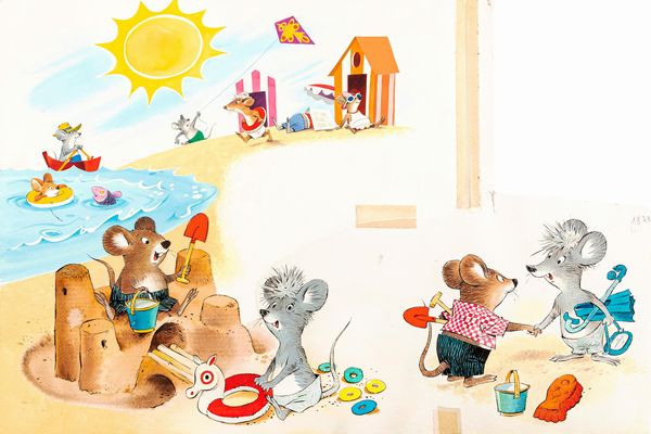 Tony Wolf (Antonio Lupatelli) : Gorgonzola topino campagnolo  - Asta Fairy Tales / Illustrazioni Originali - Associazione Nazionale - Case d'Asta italiane