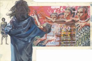 Giorgio De Gaspari : Fiabe sudamericane  - Asta Fairy Tales / Illustrazioni Originali - Associazione Nazionale - Case d'Asta italiane