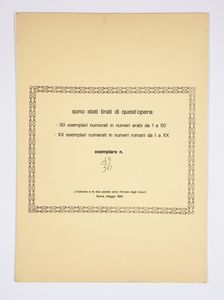 AA.VV. : Lotto di 3 grafiche  - Asta Arte Moderna e Contemporanea - Associazione Nazionale - Case d'Asta italiane