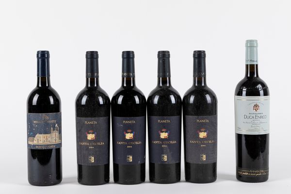 Sicilia : Planeta 4 bts Santa Cecilia 2004, Donnafugata 1 bt Mille e Una Notte 2005, Duca di Salaparuta 1 bt Duca Enrico 1996  - Asta Vini e Distillati - Associazione Nazionale - Case d'Asta italiane