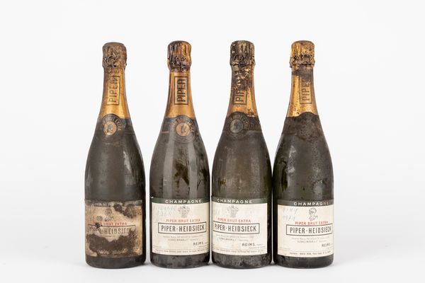 FRANCIA : Piper-Heidsieck (4 BT)  - Asta Vini e Distillati - Associazione Nazionale - Case d'Asta italiane