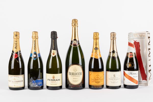 Francia, : Lotto Spumanti (6 BT, 1 MG)  - Asta Vini e Distillati - Associazione Nazionale - Case d'Asta italiane