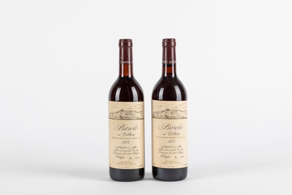 Langhe : Ceretto Barolo del Villero 1974 (2 BT)  - Asta Vini e Distillati - Associazione Nazionale - Case d'Asta italiane