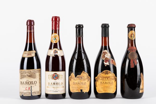 Piemonte : Lotto Barolo (5 BT)  - Asta Vini e Distillati - Associazione Nazionale - Case d'Asta italiane