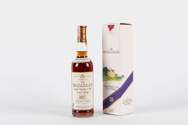 Scozia : Macallan Giovinetti 18 YO 1977  - Asta Vini e Distillati - Associazione Nazionale - Case d'Asta italiane
