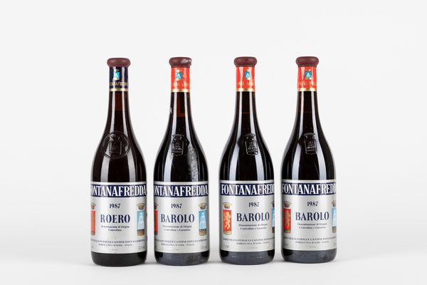 Piemonte : Fontanafredda Barolo e Roero (4 BT)  - Asta Vini e Distillati - Associazione Nazionale - Case d'Asta italiane
