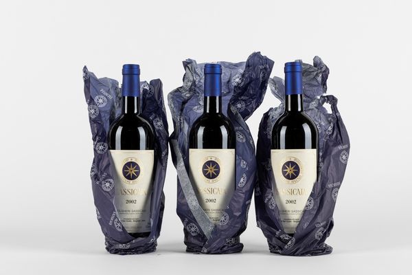 Toscana : Sassicaia (3 BT)  - Asta Vini e Distillati - Associazione Nazionale - Case d'Asta italiane