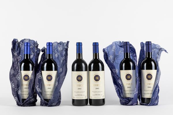 Toscana : Sassicaia (6 BT)  - Asta Vini e Distillati - Associazione Nazionale - Case d'Asta italiane