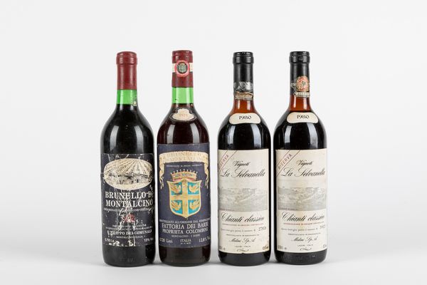 Toscana : Selezione Brunello e Chianti (4 BT)  - Asta Vini e Distillati - Associazione Nazionale - Case d'Asta italiane