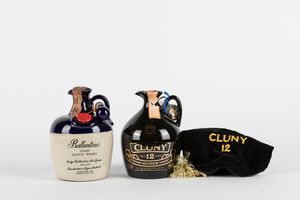 Scozia - Ballantines e Cluny Scotch Whisky Ceramic Decanter (2 BT)