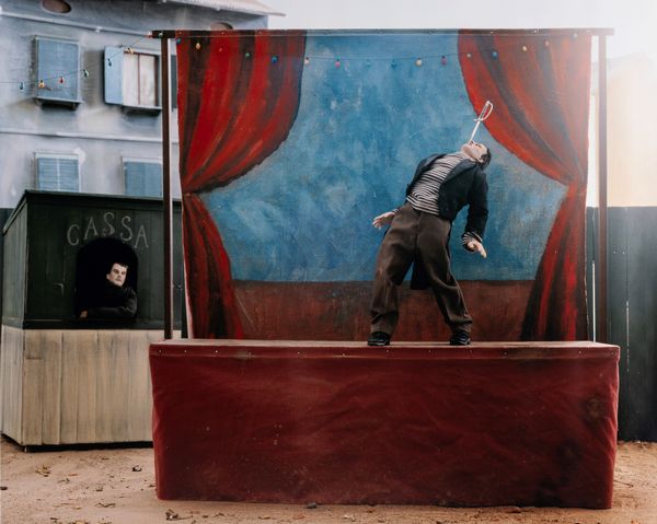 Paolo Ventura : Winter Stories #55 - The Sword Swallower  - Asta Fotografia - Associazione Nazionale - Case d'Asta italiane