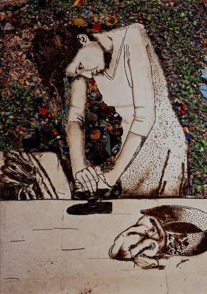 Vik Muniz : Isis (Woman Ironing) dalla serie Pictures of Garbage  - Asta Fotografia - Associazione Nazionale - Case d'Asta italiane