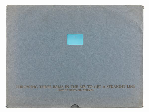 John Baldessari : Throwing Three Balls in the Air to Get a Straight Line  - Asta Fotografia - Associazione Nazionale - Case d'Asta italiane