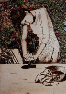 Vik Muniz - Isis (Woman Ironing) dalla serie Pictures of Garbage