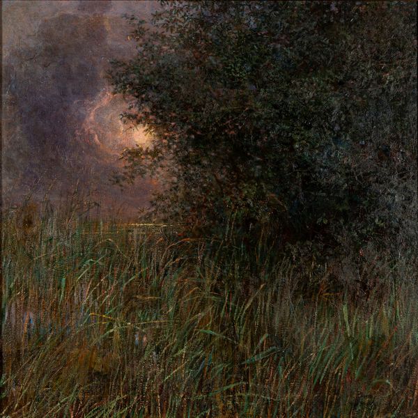 Plinio Nomellini : Fenicotteri tra i falaschi - Luna d'ottobre  - Asta Arte Figurativa tra XIX e XX Secolo - Associazione Nazionale - Case d'Asta italiane