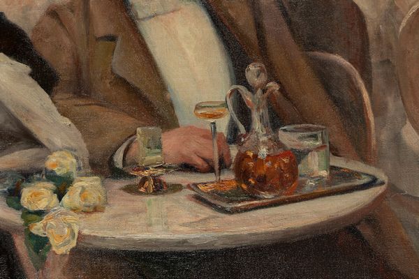 George Mosson : Au bistrot  - Asta Arte Figurativa tra XIX e XX Secolo - Associazione Nazionale - Case d'Asta italiane