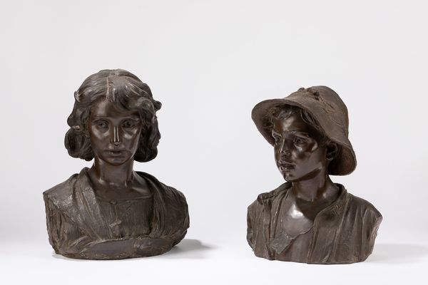 Costantino Barbella : Pastorelli abruzzesi  - Asta Arte Figurativa tra XIX e XX Secolo - Associazione Nazionale - Case d'Asta italiane