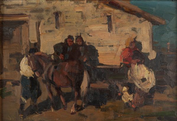 Salvatore Balsamo : Contadini  - Asta Arte Figurativa tra XIX e XX Secolo - Associazione Nazionale - Case d'Asta italiane