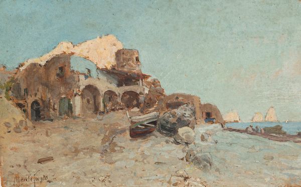 Vincenzo Montefusco : Faraglioni di Capri  - Asta Arte Figurativa tra XIX e XX Secolo - Associazione Nazionale - Case d'Asta italiane