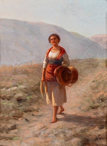 Pasquale Celommi : Ritorno dai campi  - Asta Arte Figurativa tra XIX e XX Secolo - Associazione Nazionale - Case d'Asta italiane