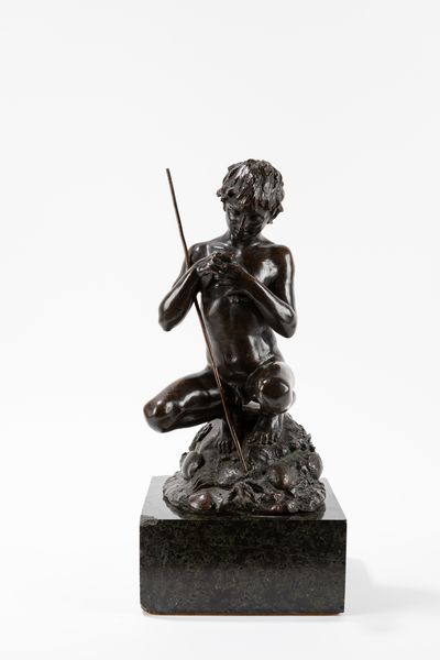 Tommaso Campajola : Pescatore di granchi  - Asta Arte Figurativa tra XIX e XX Secolo - Associazione Nazionale - Case d'Asta italiane