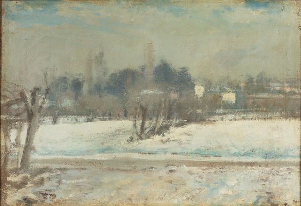 GIOVANNI BARBISAN : Quiete invernale  - Asta Arte Figurativa tra XIX e XX Secolo - Associazione Nazionale - Case d'Asta italiane