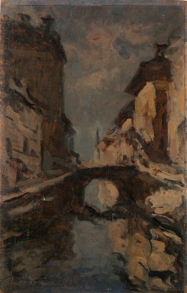 Achille Cattaneo : Scorcio di Naviglio a Milano  - Asta Arte Figurativa tra XIX e XX Secolo - Associazione Nazionale - Case d'Asta italiane