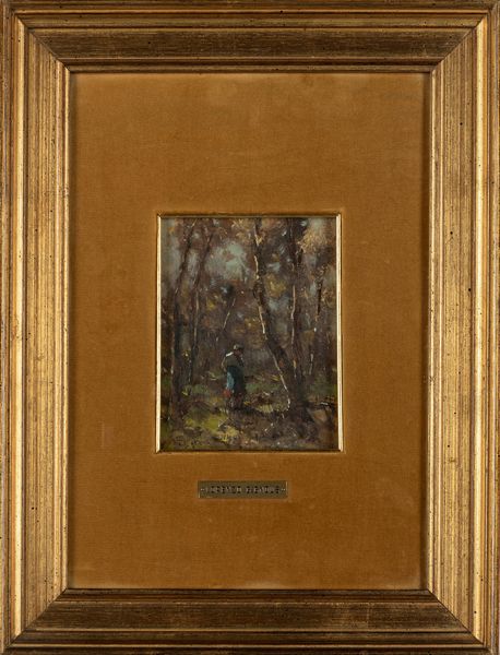 Lorenzo Gignous : Il ponte di pietra; Figura nel bosco  - Asta Arte Figurativa tra XIX e XX Secolo - Associazione Nazionale - Case d'Asta italiane