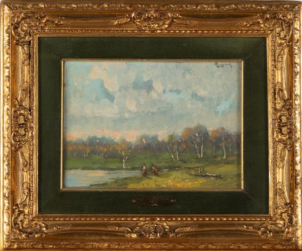 Lorenzo Gignous : La chiesetta; Verso il lago  - Asta Arte Figurativa tra XIX e XX Secolo - Associazione Nazionale - Case d'Asta italiane