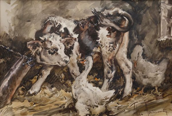 Aldo Raimondi : Animali da fattoria  - Asta Arte Figurativa tra XIX e XX Secolo - Associazione Nazionale - Case d'Asta italiane