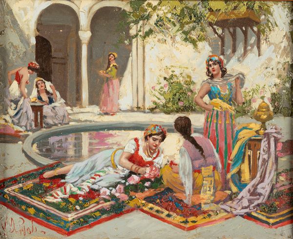 Scuola italiana del XX secolo : Nell'harem  - Asta Arte Figurativa tra XIX e XX Secolo - Associazione Nazionale - Case d'Asta italiane