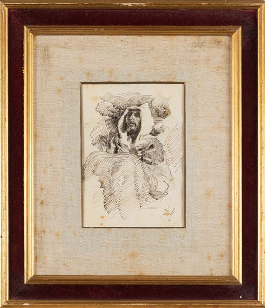 Seguace di Domenico Morelli, secolo XIX : Studi di figure, da invenzioni di Domenico Morelli  - Asta Arte Figurativa tra XIX e XX Secolo - Associazione Nazionale - Case d'Asta italiane