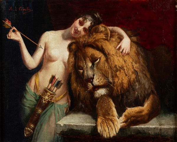 Angelo Josef Graf von Courten : L'Amore doma la Forza  - Asta Arte Figurativa tra XIX e XX Secolo - Associazione Nazionale - Case d'Asta italiane