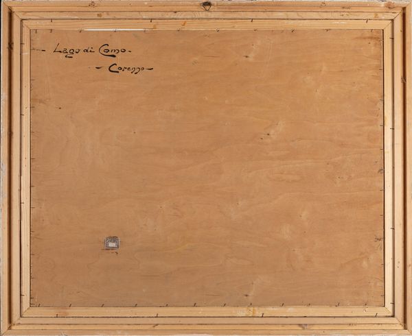 Bruto Mazzolani : Lago di Como, Corenno  - Asta Arte Figurativa tra XIX e XX Secolo - Associazione Nazionale - Case d'Asta italiane