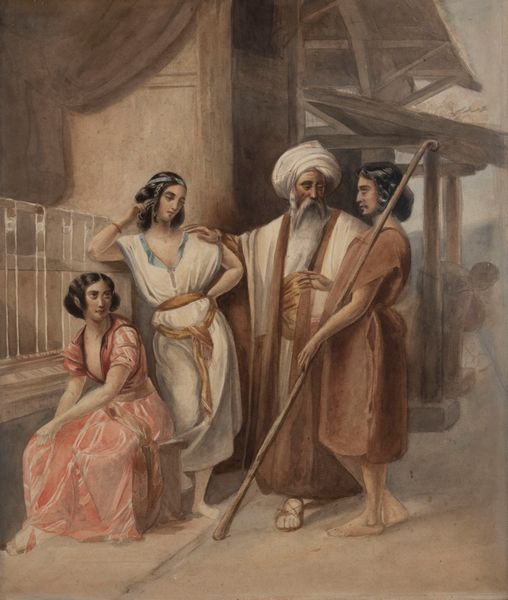 Attribuito a Frederic Schopin (Lubecca 1804 - Montigny sur Loing 1880) : Scena orientalista  - Asta Arte Figurativa tra XIX e XX Secolo - Associazione Nazionale - Case d'Asta italiane