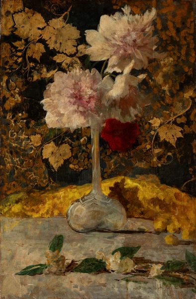 Mosè Bianchi : Vaso di peonie  - Asta Arte Figurativa tra XIX e XX Secolo - Associazione Nazionale - Case d'Asta italiane