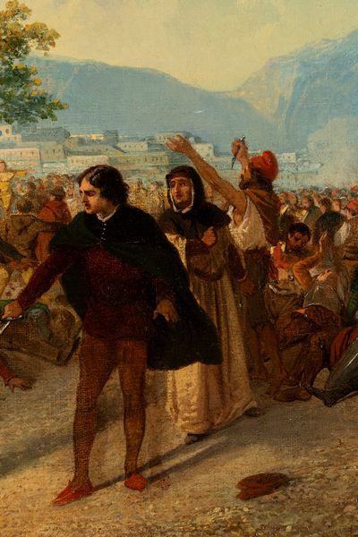 Giulio Gorra : I vespri siciliani  - Asta Arte Figurativa tra XIX e XX Secolo - Associazione Nazionale - Case d'Asta italiane