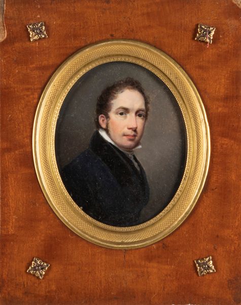 Scuola inglese, secolo XIX :  Ritratto di gentiluomo inglese a tre quarti  - Asta Arte Figurativa tra XIX e XX Secolo - Associazione Nazionale - Case d'Asta italiane