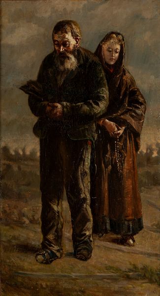 Attilio Bizzozero : In preghiera  - Asta Arte Figurativa tra XIX e XX Secolo - Associazione Nazionale - Case d'Asta italiane