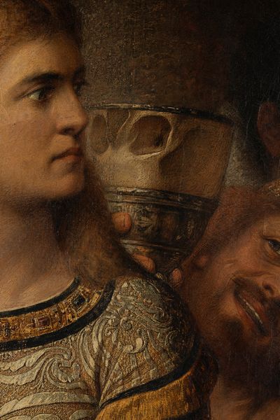 Jacopo D'Andrea : Rosmunda al banchetto di Alboino  - Asta Arte Figurativa tra XIX e XX Secolo - Associazione Nazionale - Case d'Asta italiane