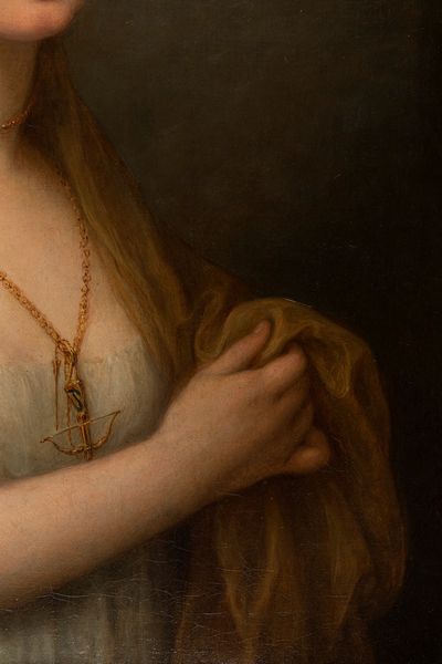 Angelica Kauffmann : Ritratto femminile  - Asta Arte Figurativa tra XIX e XX Secolo - Associazione Nazionale - Case d'Asta italiane