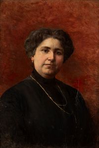 Pasquale Celommi - Ritratto della moglie del pittore, Giuseppina Giusti