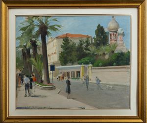 Antonio Moretti : Corso Imperatrice a Sanremo  - Asta Arte Figurativa tra XIX e XX Secolo - Associazione Nazionale - Case d'Asta italiane