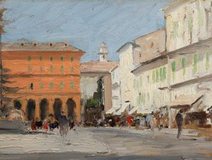 Antonio Moretti - Piazza Colombo a Sanremo