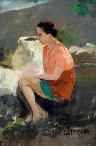 Antonio Moretti - Letizia seduta