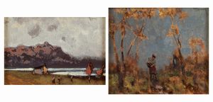 Lorenzo Gignous - Lago Maggiore;  Figura nel bosco